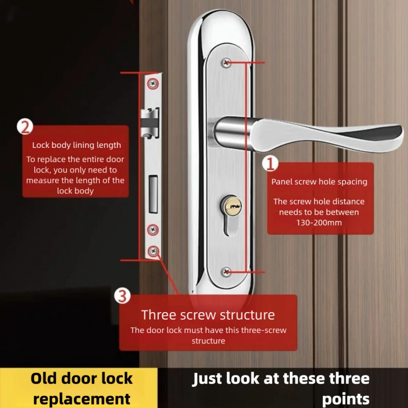 Smart Garden Gate Lock - Universal Type Stainless Steel Indoor Door