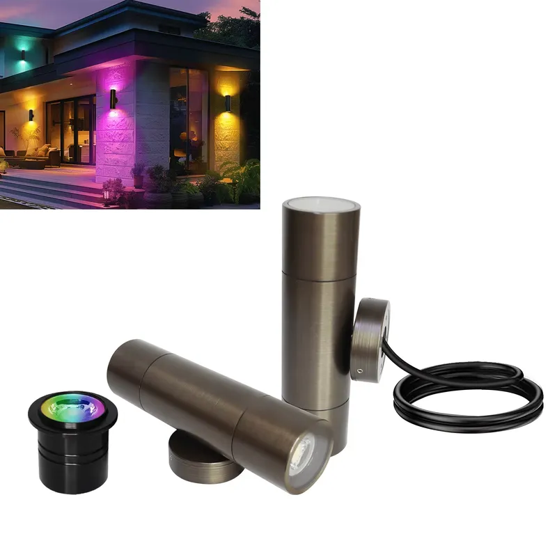 Durable Brass Outdoor LED Wall - Smart Led Garden 评论和价格