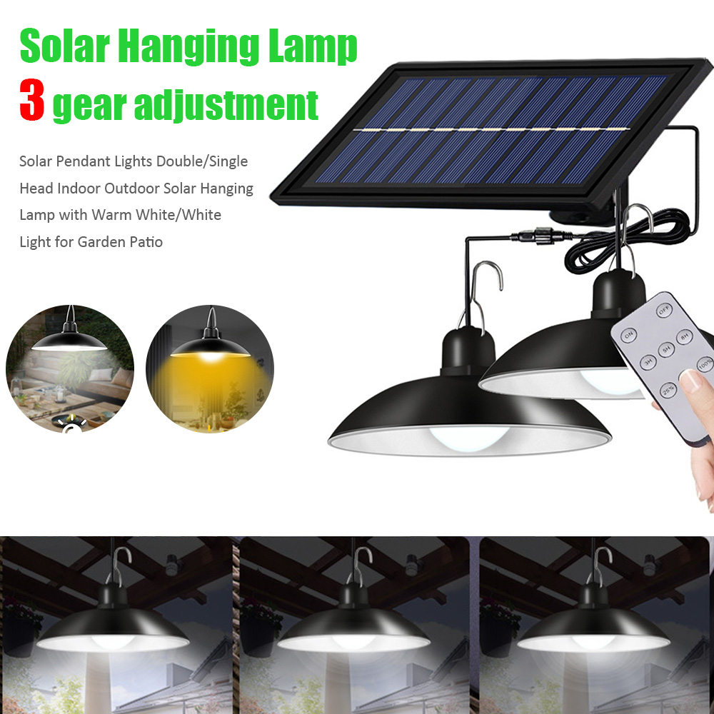 Double Head Solar Pendant Ligh - Smart Garden Sheds 评论和价格