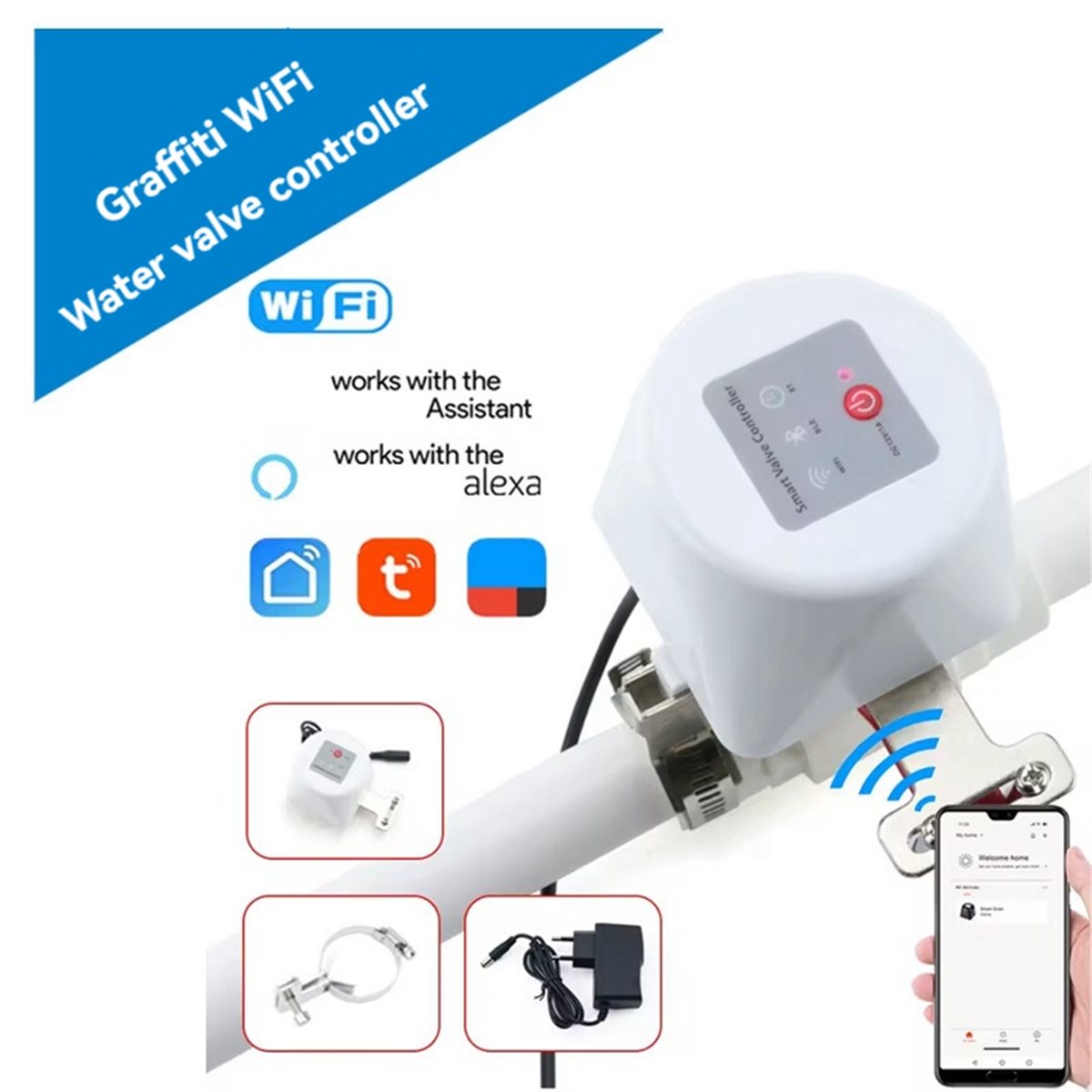 SWXF Tuya WiFi Smart Valve Con - Smart Garden Water 评论和价格