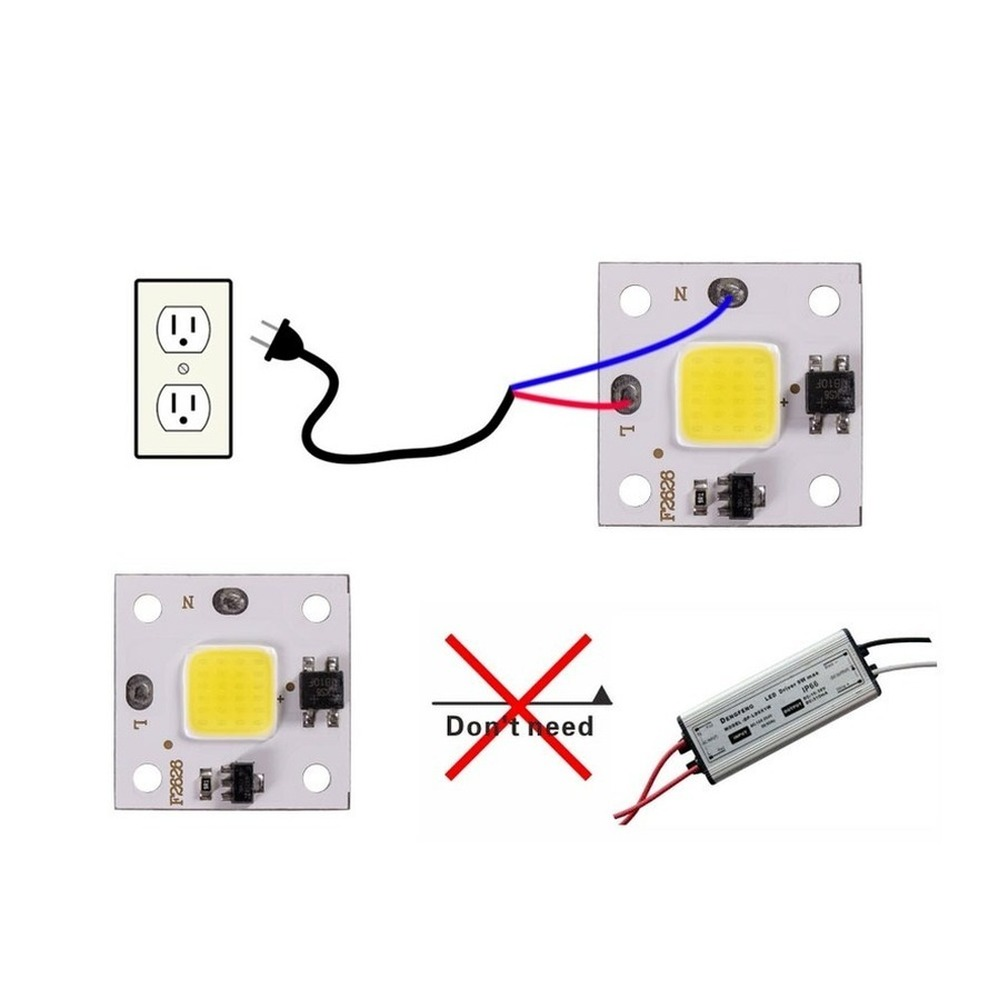 10W COB module 220V LED Chip D - Smart Led Garden 评论和价格