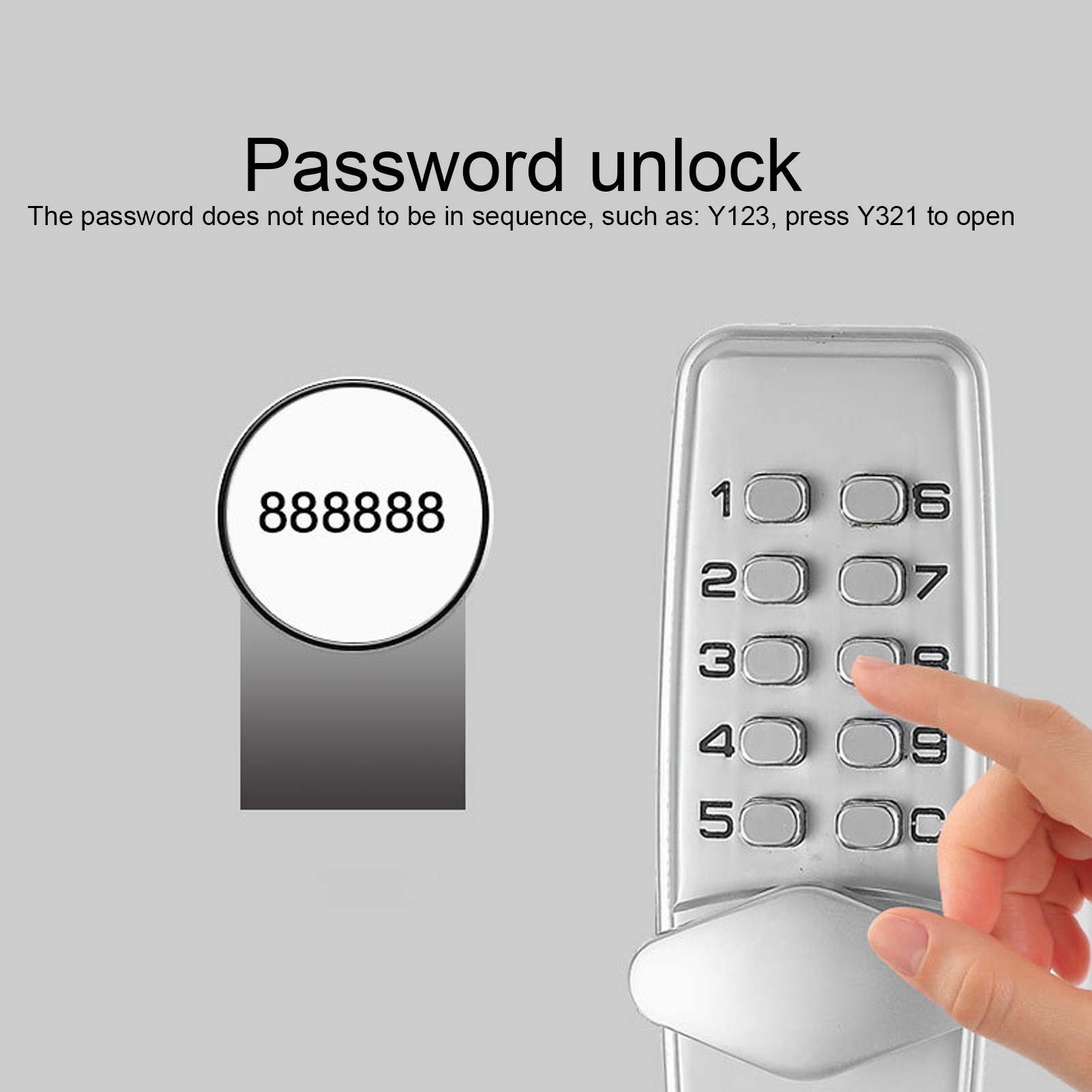 Mechanical Password Lock No Po - Smart Garden Gate Lock 评论和价格