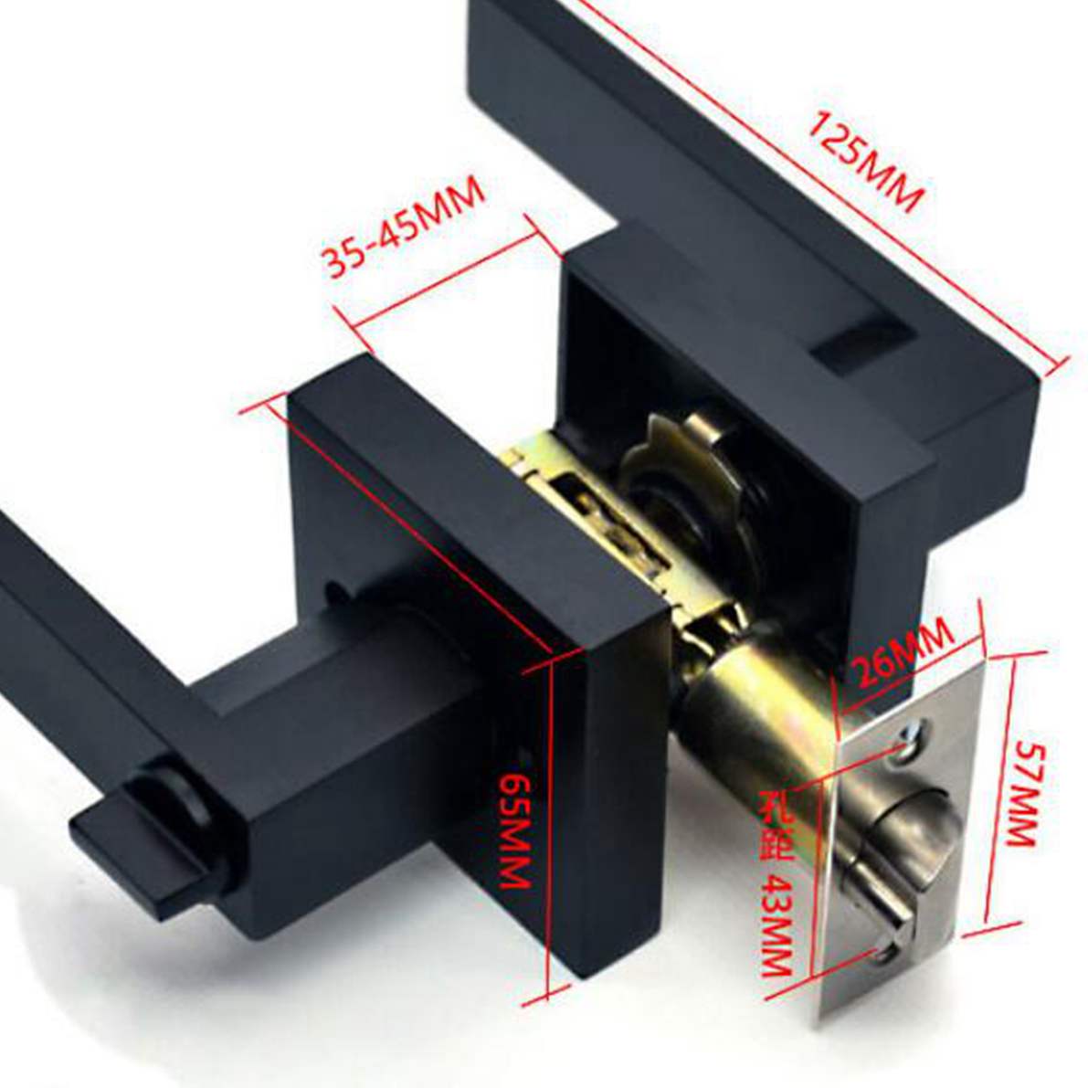 Black Door Handle Door Handle  - Smart Garden Gate Lock 评论和价格