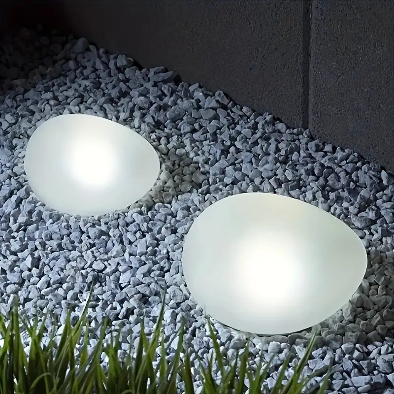 1/2Pack Solar Pebble Lights –  - Smart Led Garden 评论和价格