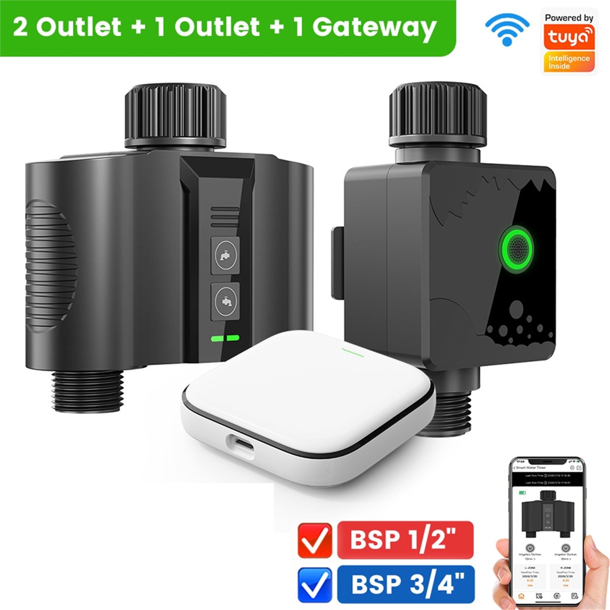 Y17A 1 Set WiFi Water Timer fo - Smart Garden Water 评论和价格