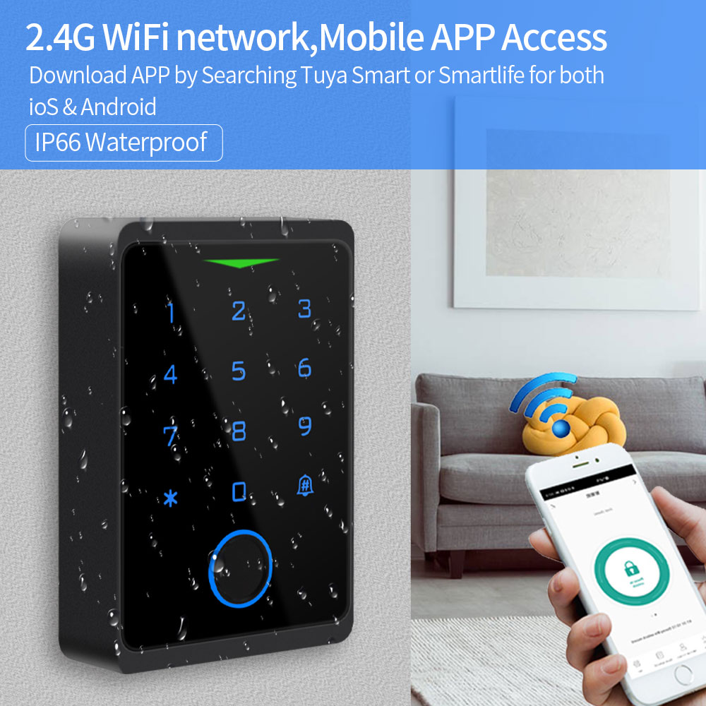 Tuya WIFI Fingerprint Access C - Smart Garden Gate Lock 评论和价格