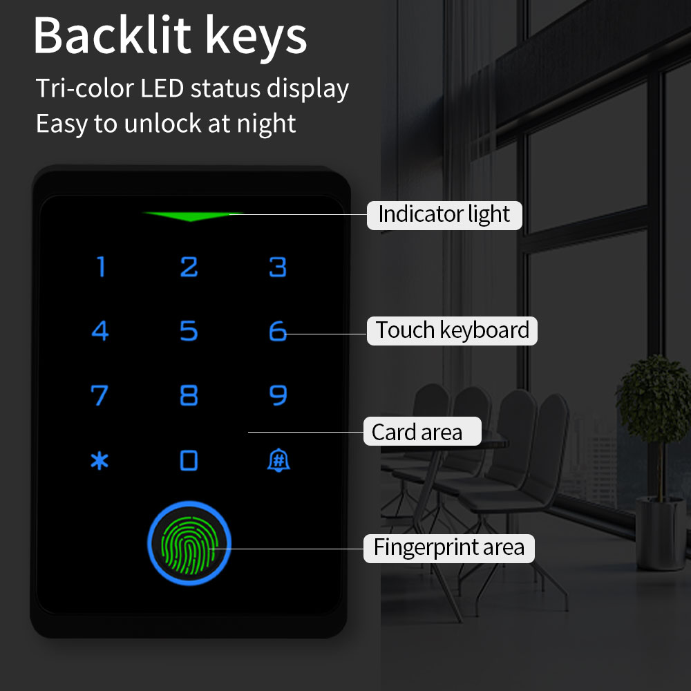 Tuya WIFI Fingerprint Access C - Smart Garden Gate Lock 评论和价格