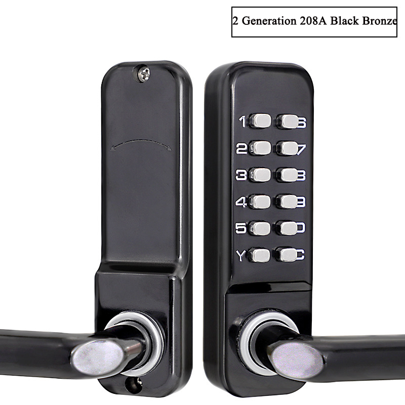 Silver Long Handle Keyless Mec - Smart Garden Gate Lock 评论和价格